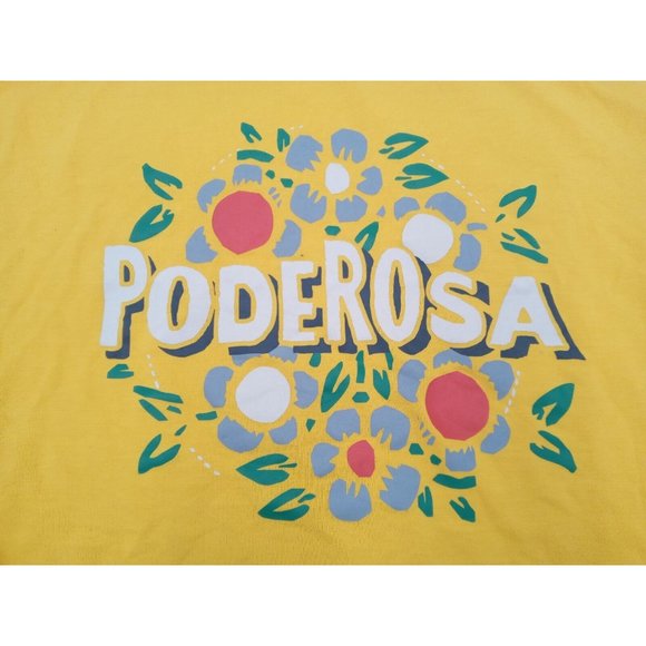 Latino Heritage Women's Large Poderosa Yellow Sweatshirt - Picture 8 of 8